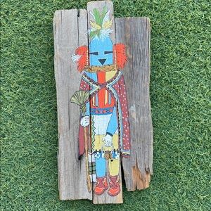 Hand Painted Aholi Chief’s Lieutenant On Wood